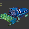 New Holland Blue Agricultural Combine Harvester For Farm Harvesting Operations