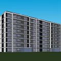 Modern Residential District Simple Multi-storey Residence 3d model