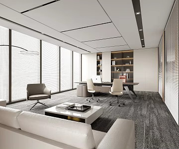 Hyundai General Manager's Office Chairman's Office 3d model