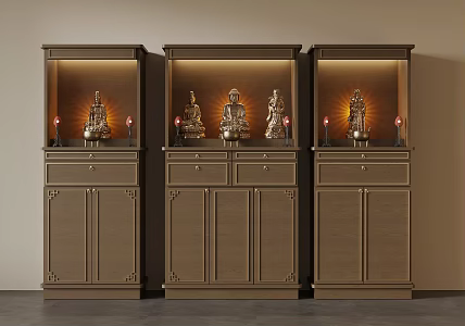 New Chinese Buddhist Cabinet 3d model