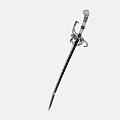 Decorative Historical Sword With Ornate Hilt Metal Blade And Wooden Handle