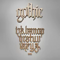 Gothic Wooden Letter Wall Hanging Decorative Art Design For Home