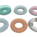 Colorful Swim Rings with Various Patterns as Sports Equipment Designs