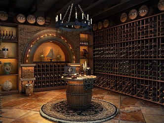 Industrial LOFT wine cellar 3d model