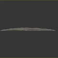 Detailed 3D Terrain Model Featuring Mountainous Snow Covered Peaks And Green Lowlands