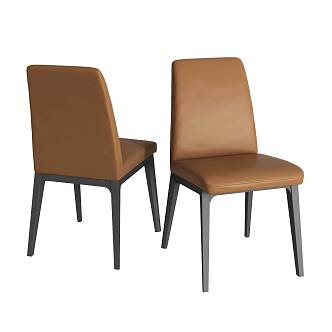 Minismal Restaurant Dining Chair 3d model