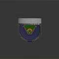 Rogers Center Baseball Stadium With Blue Seats Green Playing Field And Retractable Roof