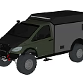 Military Green Off Road Car With Roof Rack And Large Tires For Adventure Camping Trips