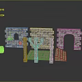 Columns Stone Columns Stone Columns Old Columns Roman Columns Roman Columns Classical Columns Greek Columns 3d model