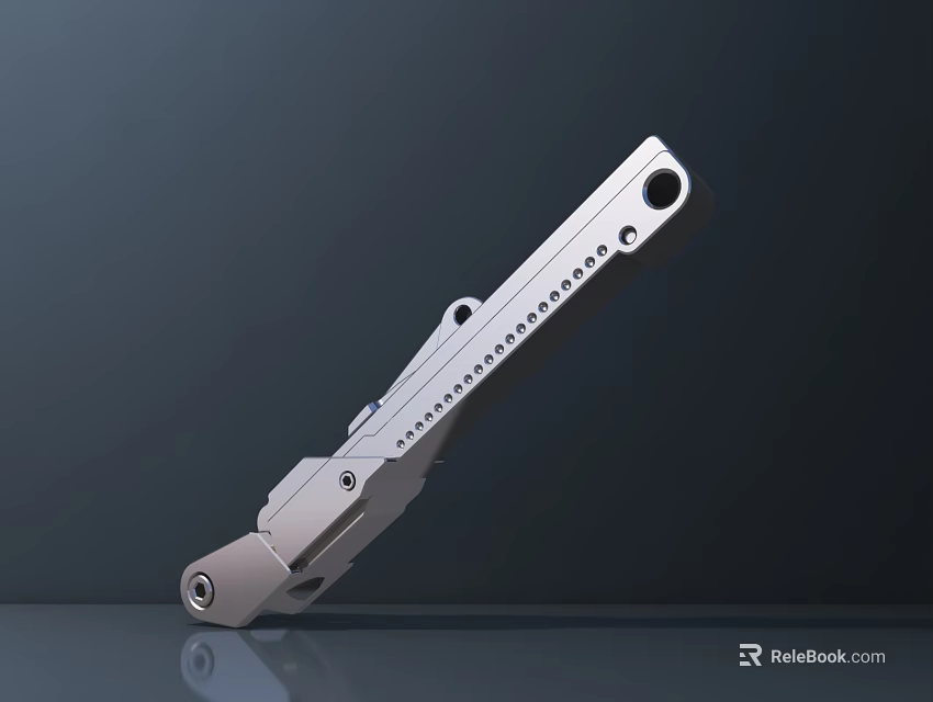 Smart Machine High Precision Metal Component With Multiple Holes And Engraved Structure 3d model 