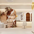 Modern Beauty Hair Salon Interior With White Chairs Round Mirrors And Soft Lighting