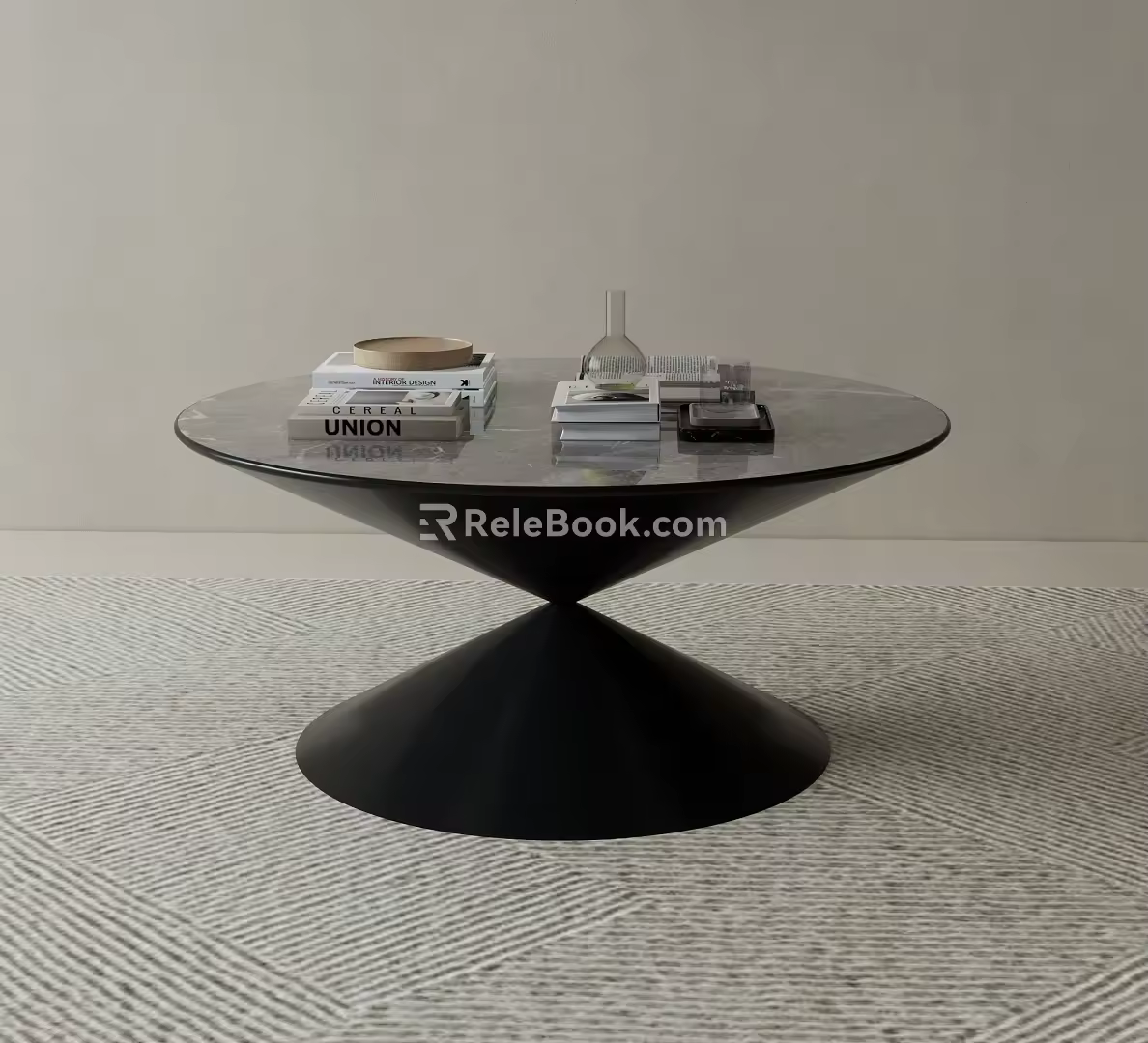 Round coffee table 3d model
