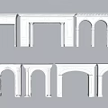 White Door Arches With Various Decorative Styles And Architectural Design Elements