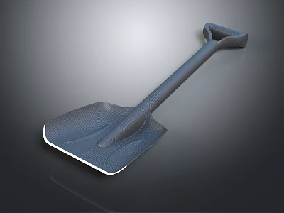 Sturdy Hardware Tool Shovel with Ergonomic Handle and Durable Blade Design 3d model