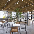 Book Art Library Space With Cozy Seats And Cloud Lamps