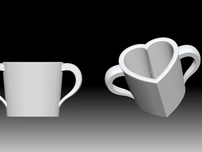 Modern Cup Love Cup 3d model