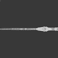 Ornate Decorative Sword Featuring Intricate Carvings Golden Hilt And Detailed Blade Design