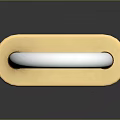 Lock Rite Golden Metal Door Handle Featuring Silver Accents And Durable Sleek Design For Home