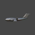 Commercial Passenger Airplane With Four Engines Large Fuselage And Wings Flying Over Landscape Under Clear Sky