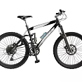 Black Mountain Bike with Large Tires for Off Road Riding Experience