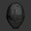 Modern Tactical Helmet With Red Goggles And Metallic Protective Shell Design 3d model