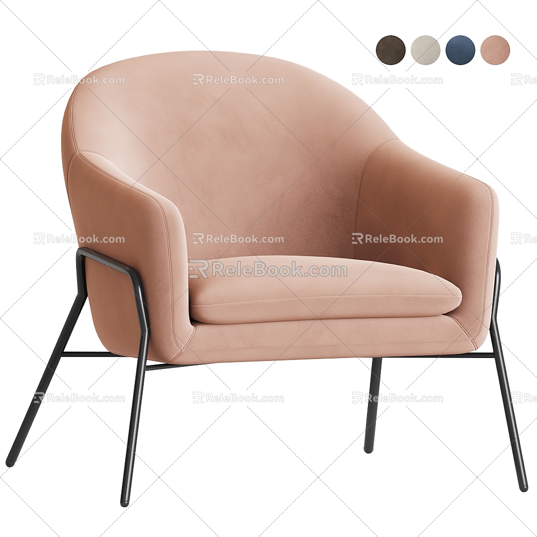 Modern Sofa Chair Leisure Chair 3d model