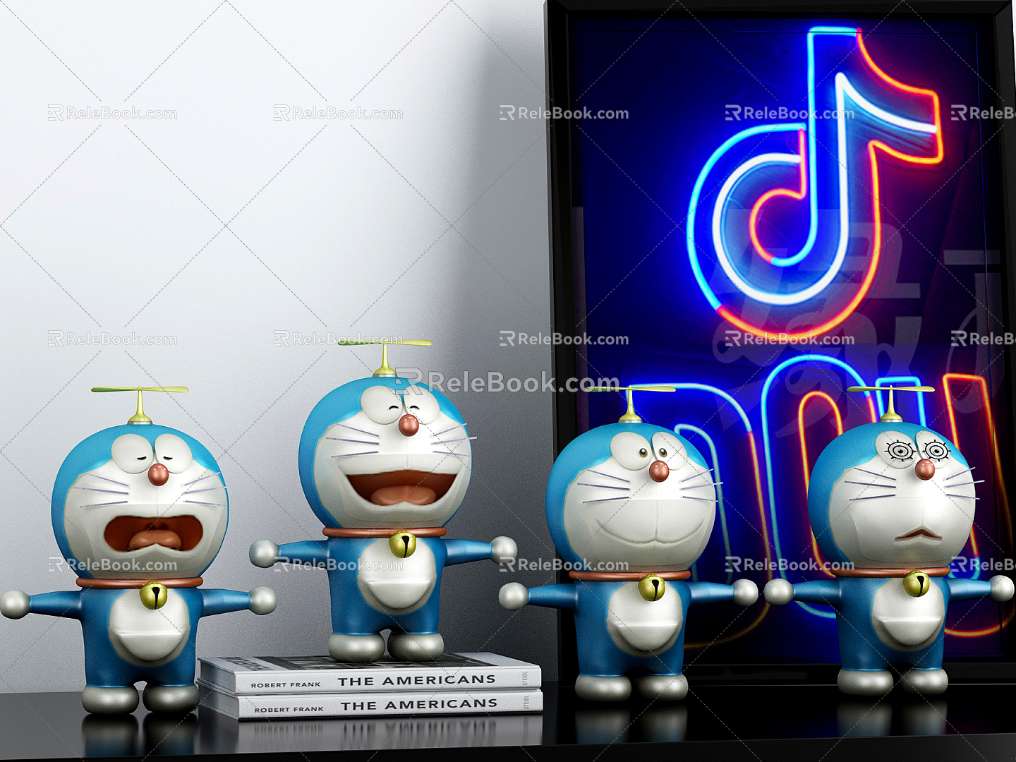 Modern Toy Cartoon Doraemon Doll Ornaments 3d model