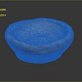 Handmade Ceramic Bowl With Rustic Design And Earth Tones For Daily Use 3d model