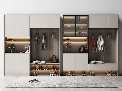 Modern Shoe Cabinet Hallway Cabinet 3d model