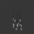 Modern Hanging Decorative Light Fixtures With Various Shapes And Reflective Surfaces