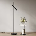 Floor lamp side 3d model