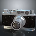 3D Rendered Vintage Camera Electronics Design Featuring Classic Appearance And Metal Details