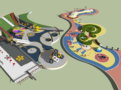 Modern Amusement Facilities Children's Amusement Facilities Activity Site model