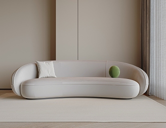 curved sofa 3d model