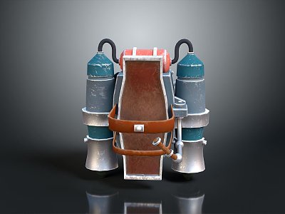 Flame thrower flamethrower backpack aircraft backpack booster 3d model