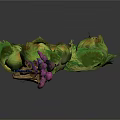 Fresh Colorful Carrots and Brussels Sprouts with Purple Orange Bunched Fresh Vegetables