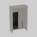 Modern Entryway Side Cabinet Interior Design With Storage Hooks Bench And Lighting 3d model