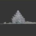 Temple Tower Stone Takatong Tower Pyramid Mayan Pyramid Mayan Stone Tower Totem Tribal Totem 3d model