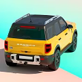 Yellow Modern SUV Design With Black Roof Stylish Front Grille And Headlights