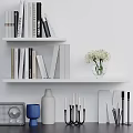 Stylish Inflatable Home Decor Display With Bookshelf Books Vase And Radio Items