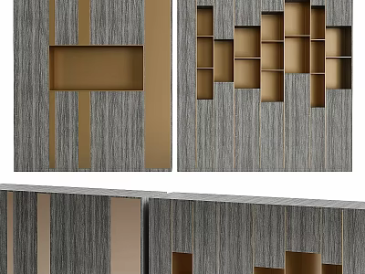 Modern Two Seater Sofa With Gray Wooden Texture And Gold Accent Design 3d model