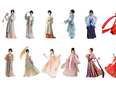 Modern Antique Characters Hanfu Women Antique Women Tang and Song Dynasty Hanfu Ancient Costume Characters Photo Pushcard Clothing Online Red Hanfu Ancient Characters Ancient Women model