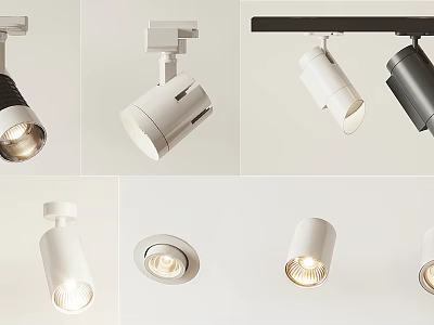 Modern Downlights and Spotlights with Various Styles for Home Interior Lighting 3d model