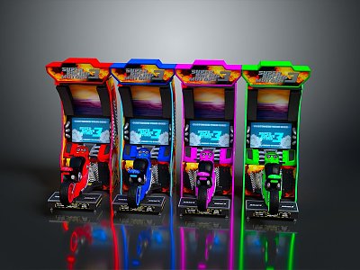 Game machine large game machine coin-operated game machine arcade digital accessories electronic accessories consumables 3d model