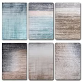 Square Rugs Featuring Various Colors And Modern Gradient Textures For Home Interior 3d model