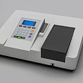Professional Commercial Equipment with Digital Display Control Panel and Black Sample Compartment in White Body