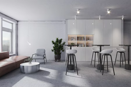 modern leisure area leisure space 3d model