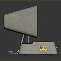 Desktop Electronic Device With Green Screen Display And Control Panel Interface