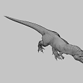Realistic Reptile Tyrannosaurus Rex Dinosaur Model With Open Mouth Sharp Teeth And Detailed Skin Texture