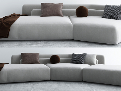 Modern Combination Sofa Multiplayer Sofa model